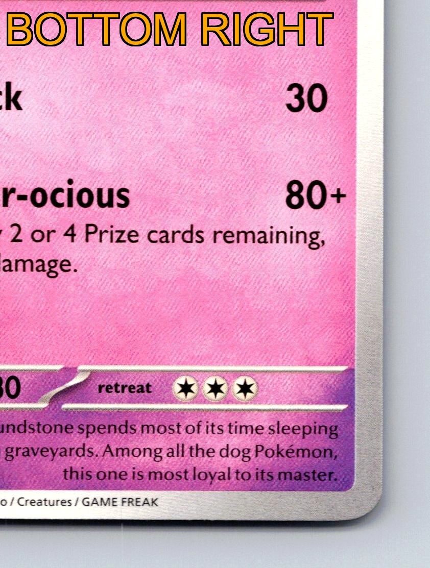 Houndstone HP 140 Two Fourocious Attack Rarity Pink Pokémon Card