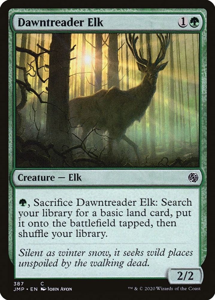 2020 Magic: The Gathering: Jumpstart – Dawntreader Elk (#387, C, Lightly Played)