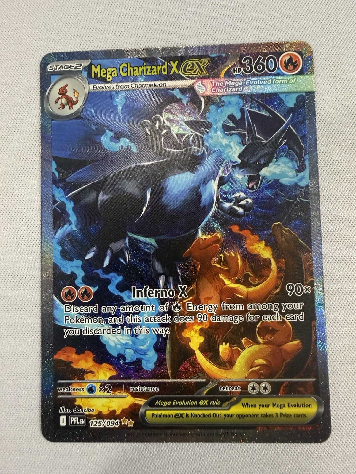 Mega Charizard x EX 125/094 Me02: Phantasmal Flames Holo！