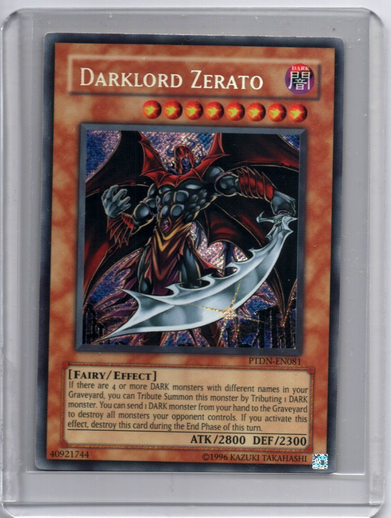 Yugioh – Darklord Zerato – Secret Rare – PTDN-EN081 – Unlimited