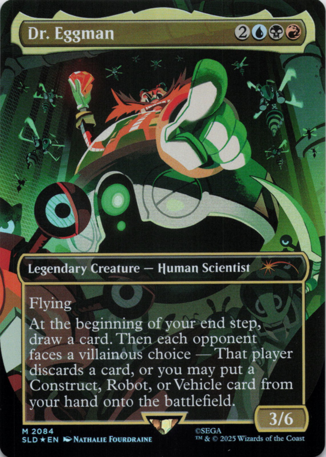 MTG Dr. Eggman (Rainbow Foil) NM Secret Lair Drop Series M Magic 2084