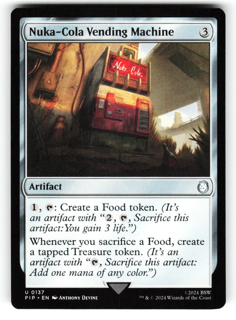Nuka-Cola Vending Machine #137 (NM) (Non-Foil) (U) (PIP) Magic MTG