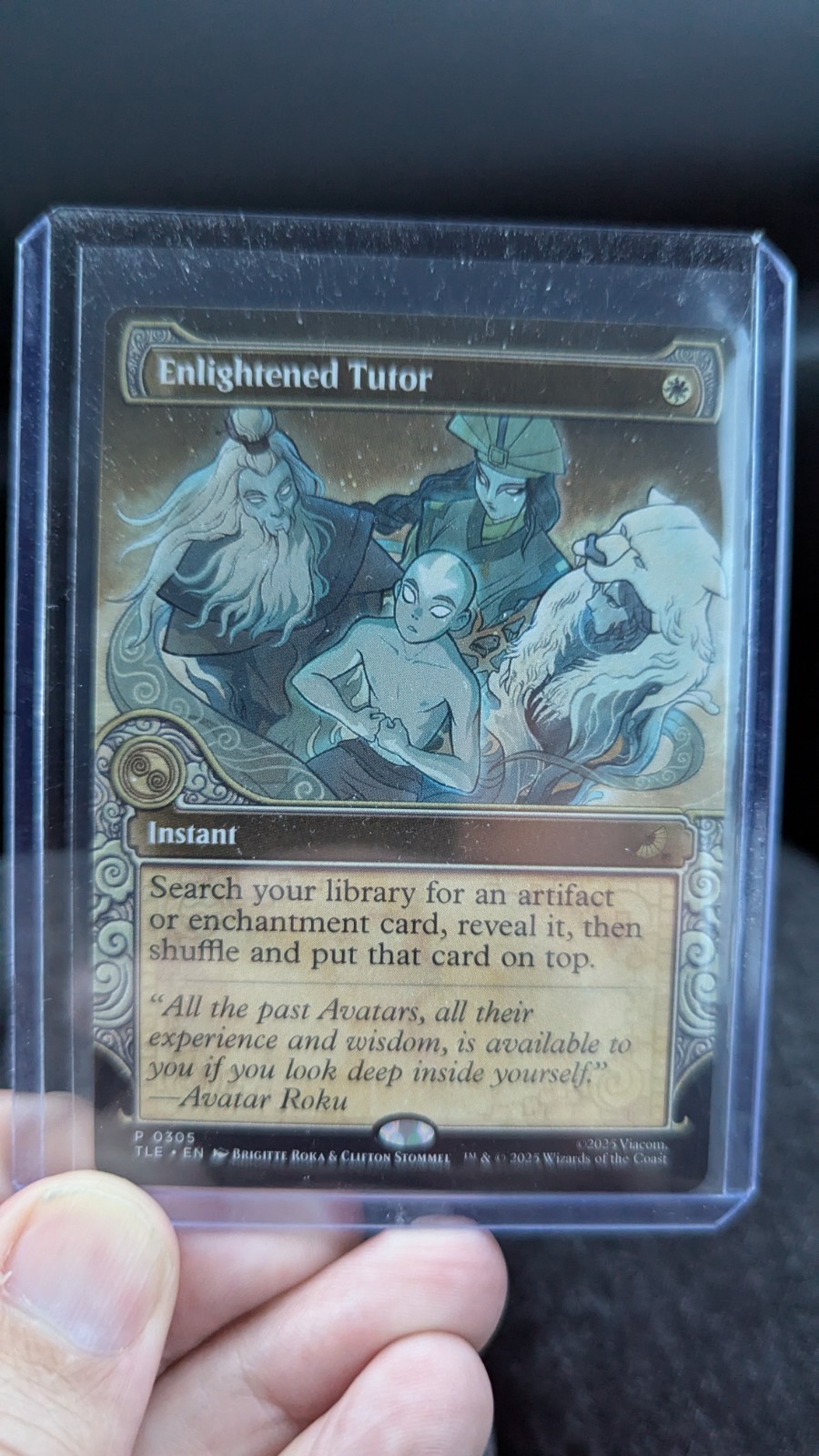 1x Enlightened Tutor Showcase NM – TLA Avatar EDH Magic MTG x1