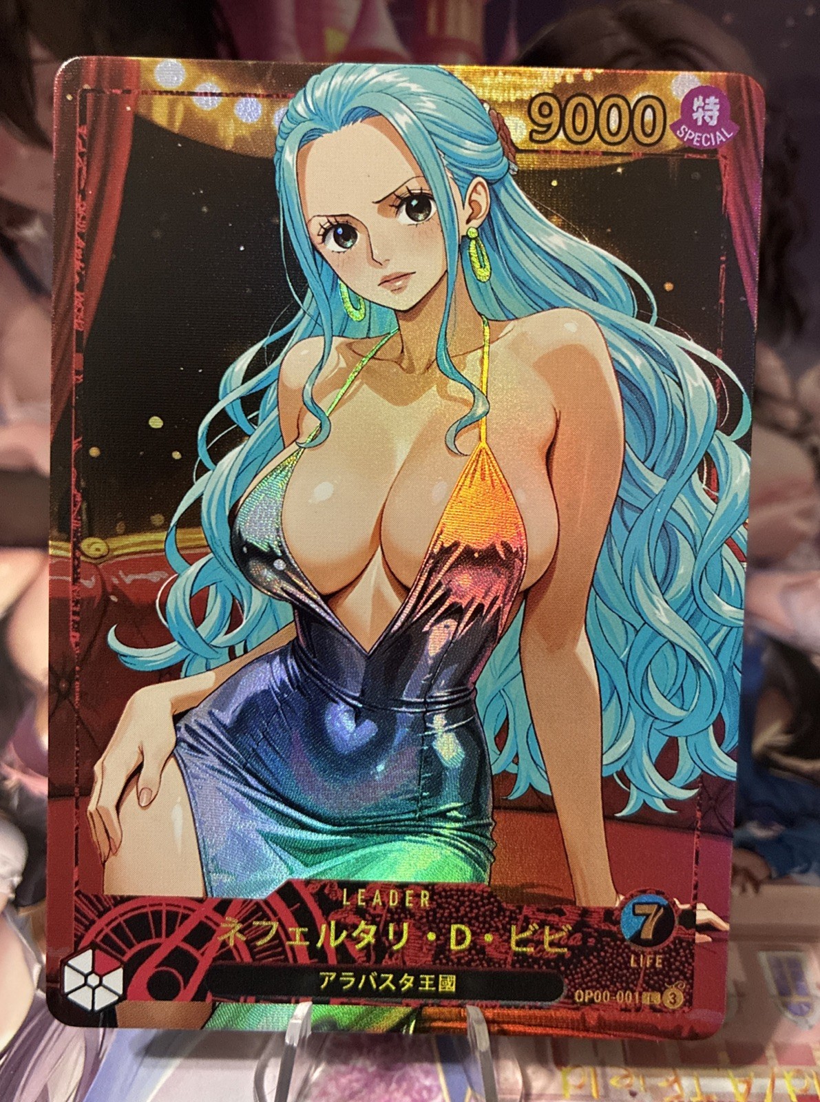 Holo Handmade Cartoon Beauty Anime Waifu Sexy Doujin Card Single Sided
