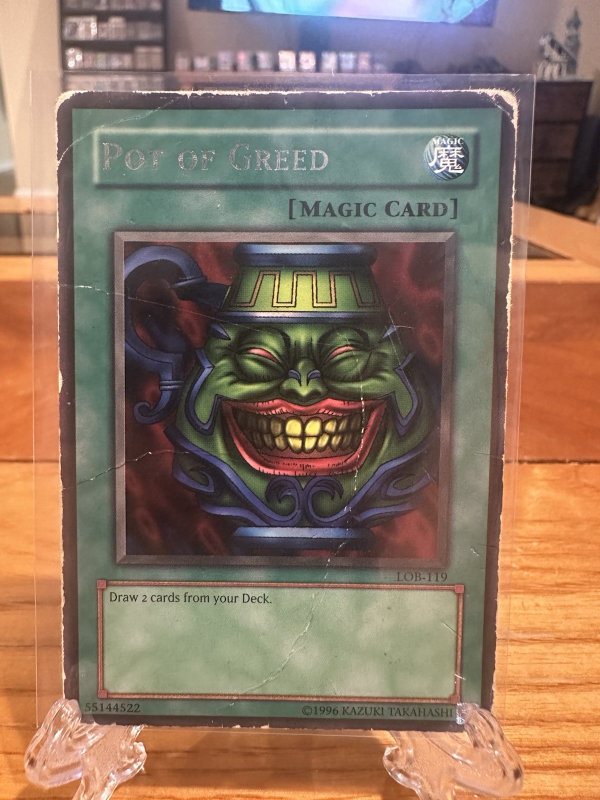 Yu-Gi-Oh Pot Of Greed Unlimited LOB-119 HP/DMG