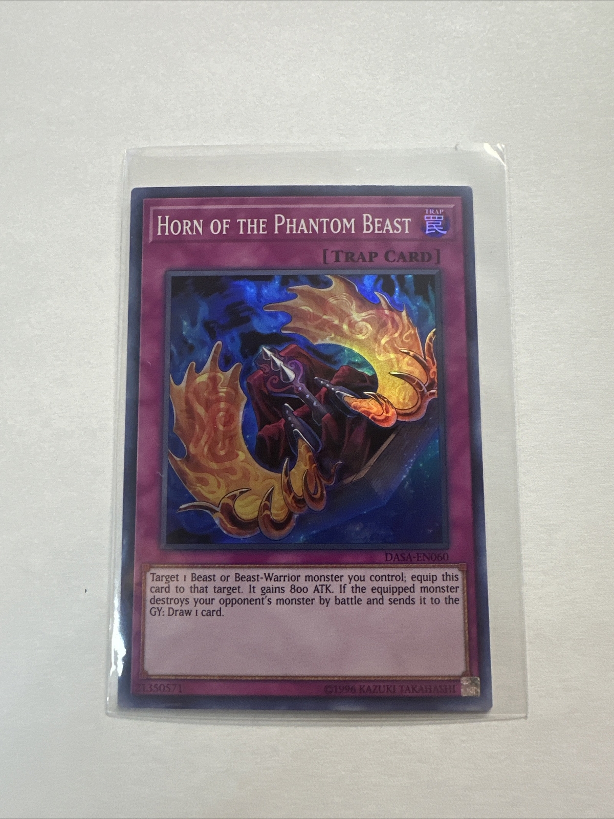 DASA-EN060 Horn of the Phantom Beast Super Rare 1st Edition Mint YuGiOh Card