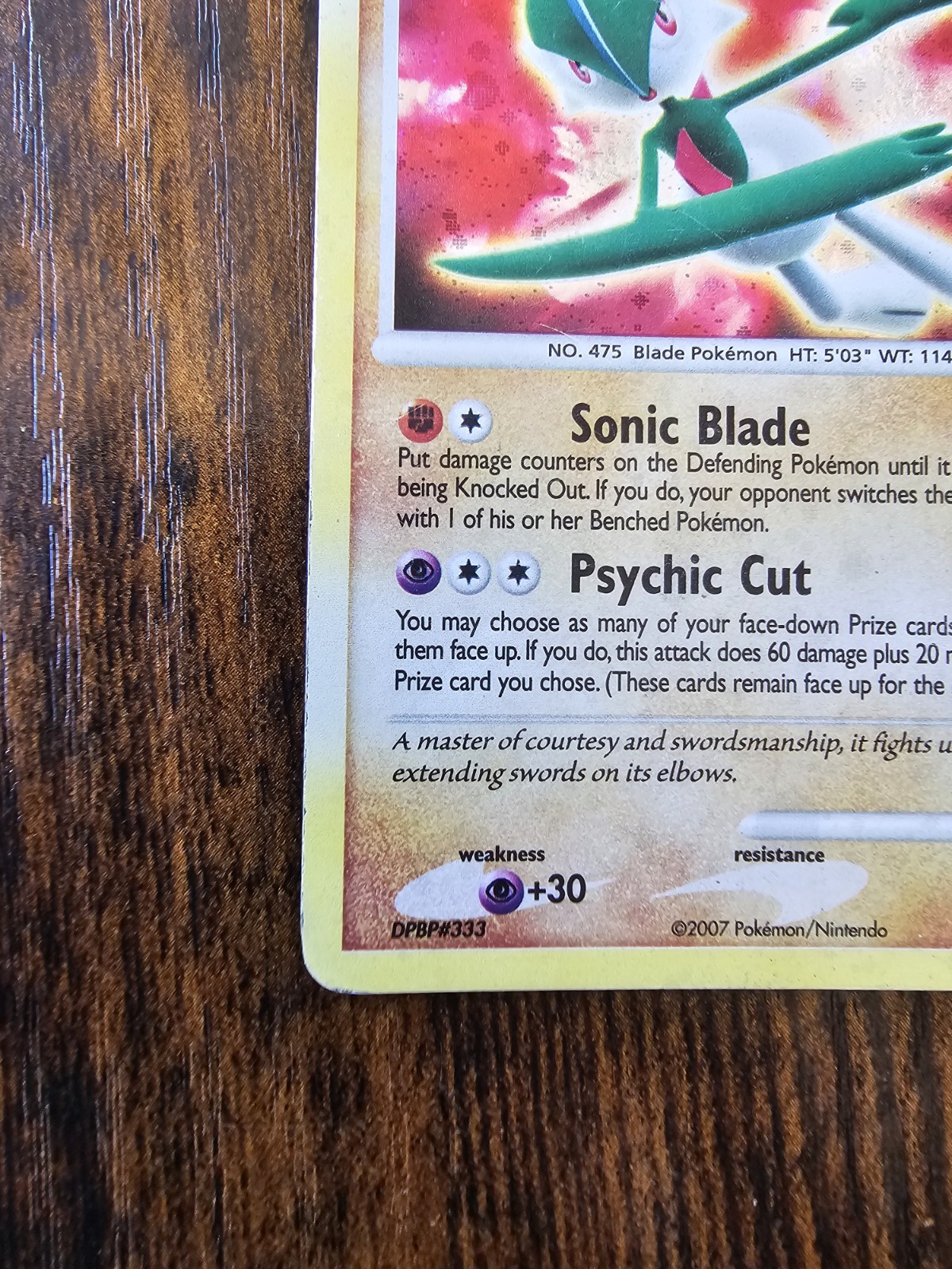 Gallade 6/132 Holo Rare Secret Wonders Pokemon Holo Moderately Played