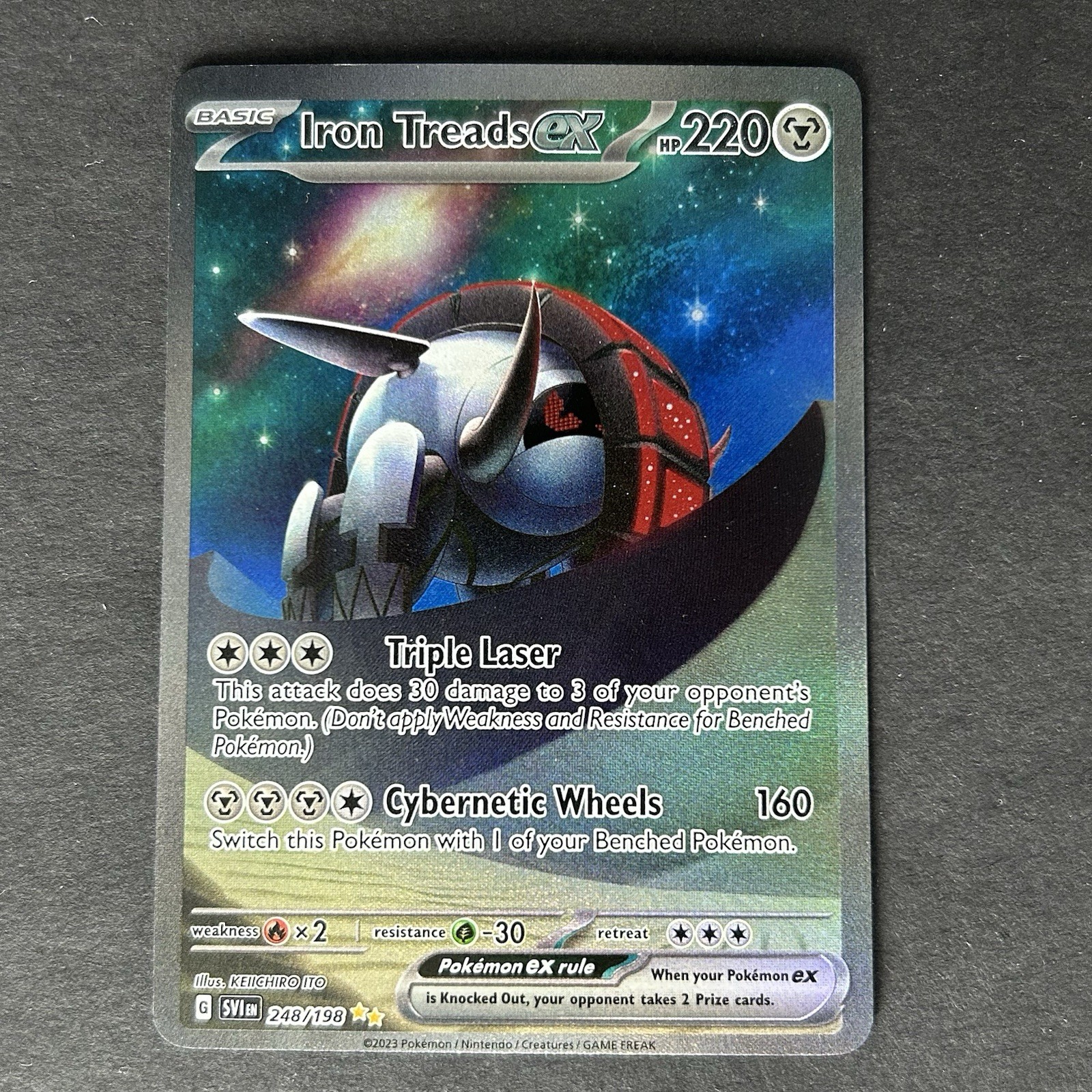 Pokemon Iron Treads ex Scarlet & Violet Base Set Special Illustration Rare #248