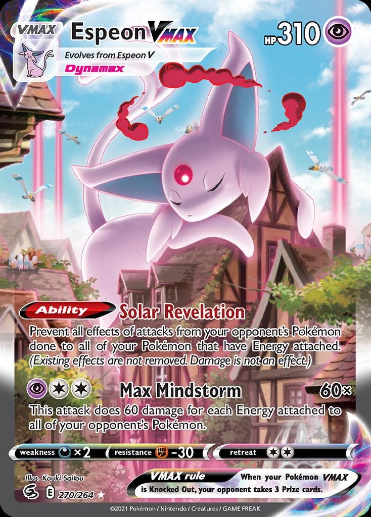Pokemon Espeon VMAX (270/319) Fusion Strike NM HOLO