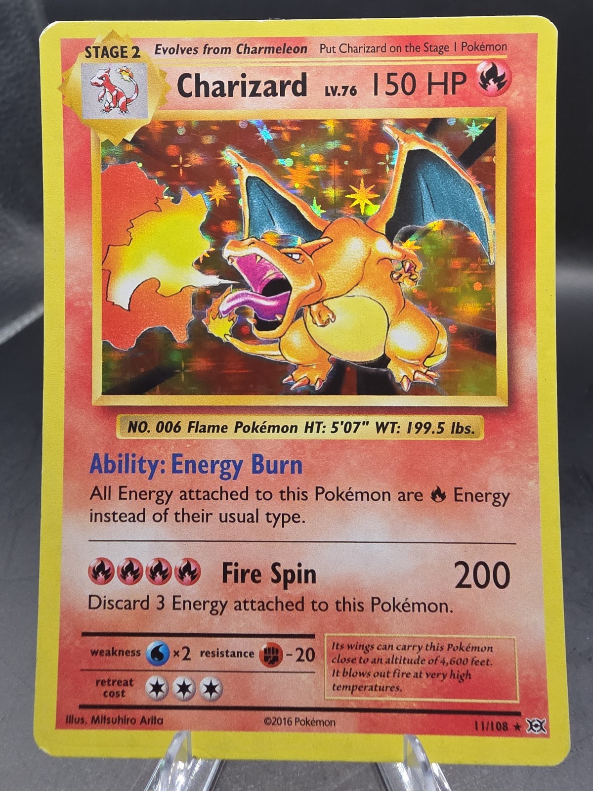 Charizard 11/108 Evolutions Holo