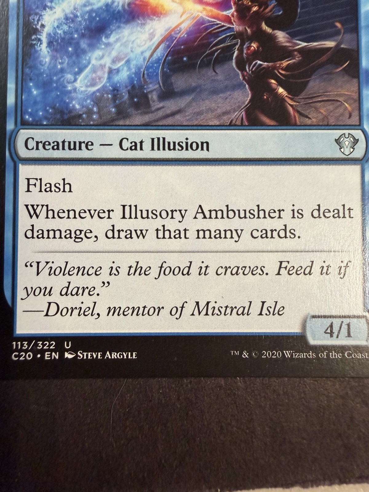 Illusory Ambusher 167 Uncommon Commander: Bloomburrow Magic: The Gathering NM