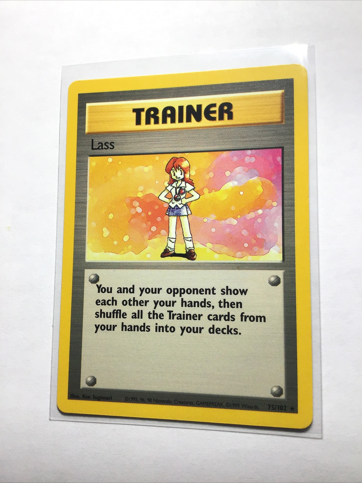 LASS – 75/102 – Base Set – Pokemon Card – LP