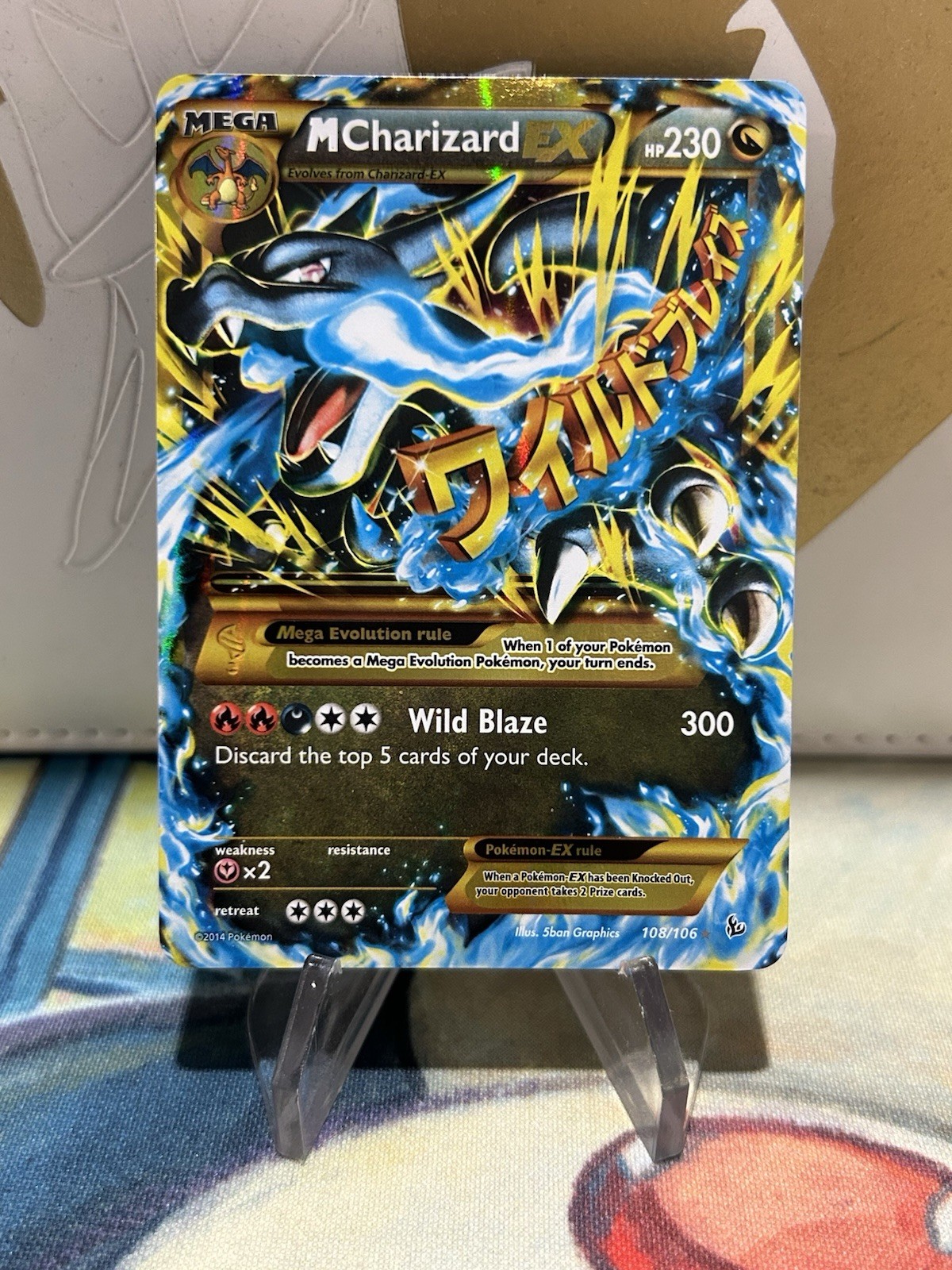 M Charizard EX 108/106 XY Flash Fire Secret Rare Pokémon Card NM/LP
