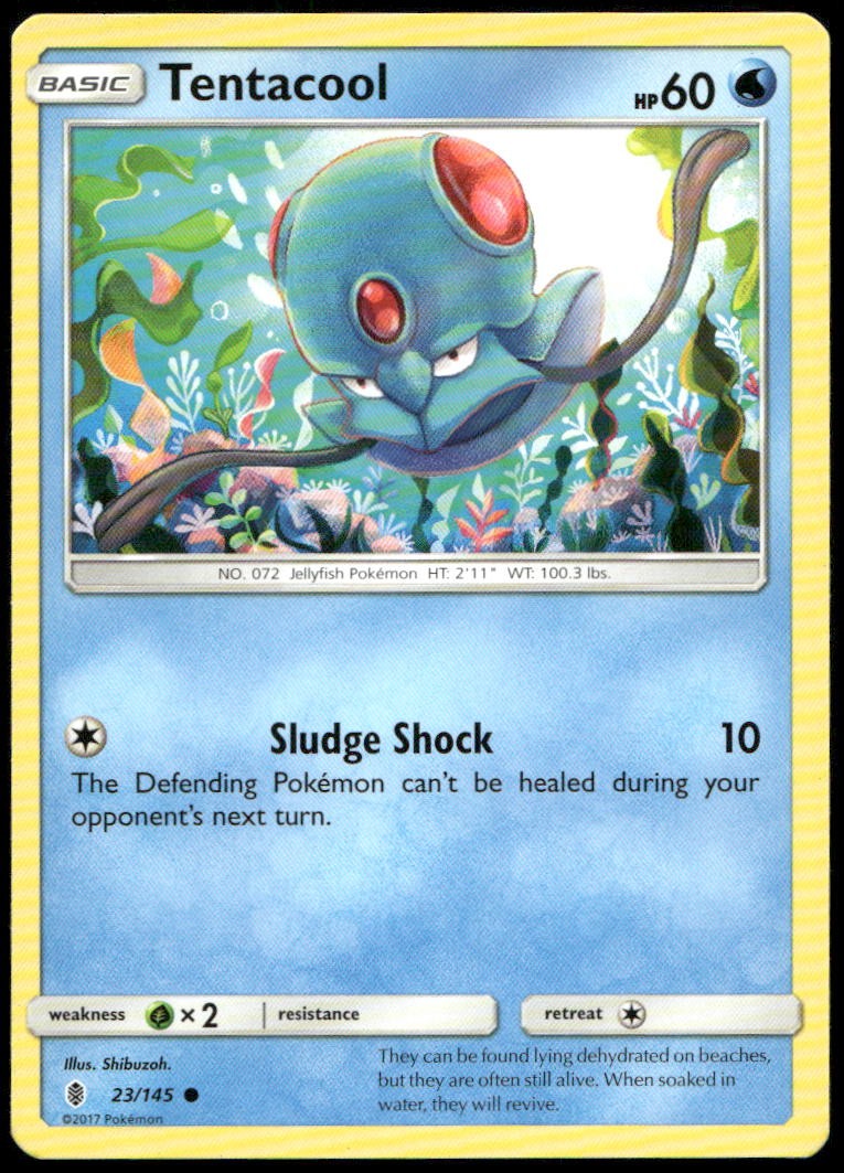 Tentacool Common SM – Guardians Rising 23/145 NM