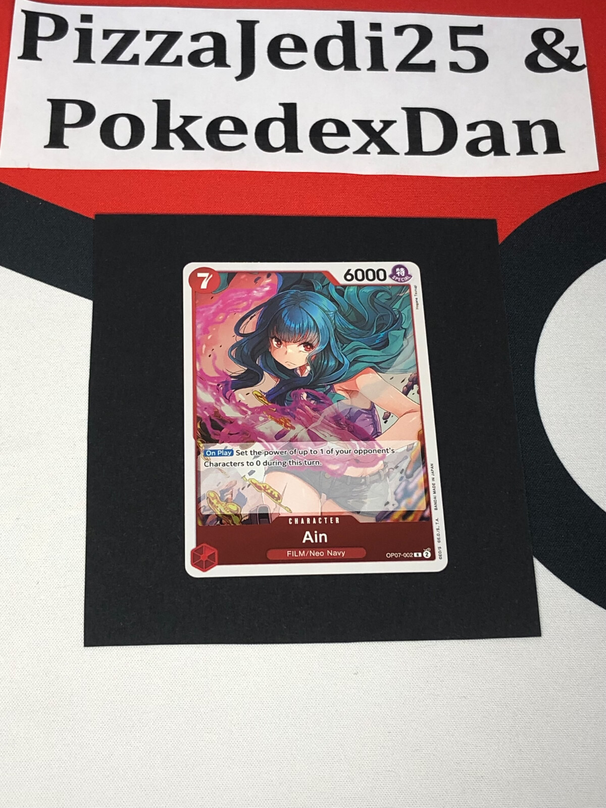 One Piece Series 7 500 Years In The Future Ain OP07-002, Rare!! Foil