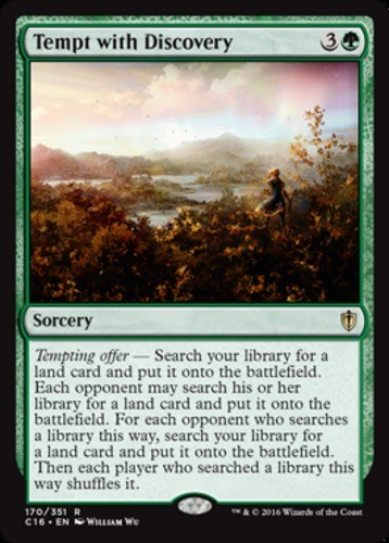 1x Tempt with Discovery MTG – Commander 2016 – Moderate Play