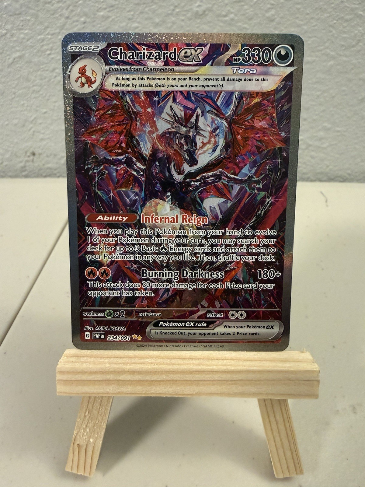 Pokemon Charizard ex 234/091 Paldean Fates SIR
