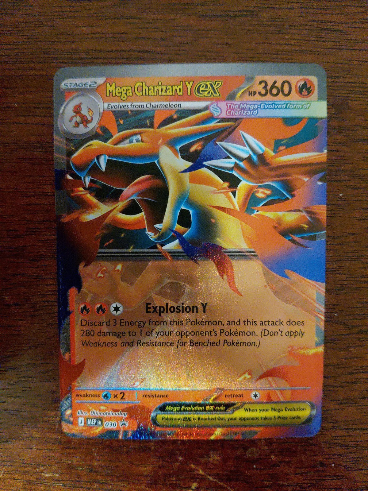Mega Charizard Y ex 030 Me: Mega Evolution Promo Holo