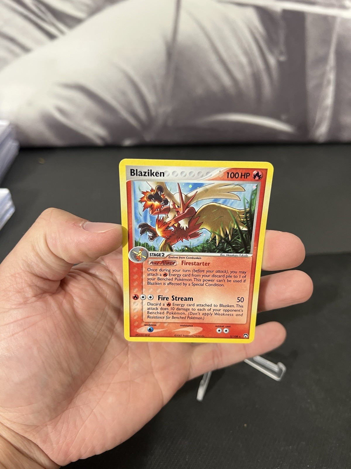 BLAZIKEN HOLO RARE POWER KEEPERS 5/108 FIRE HOLO POKEMON CARD
