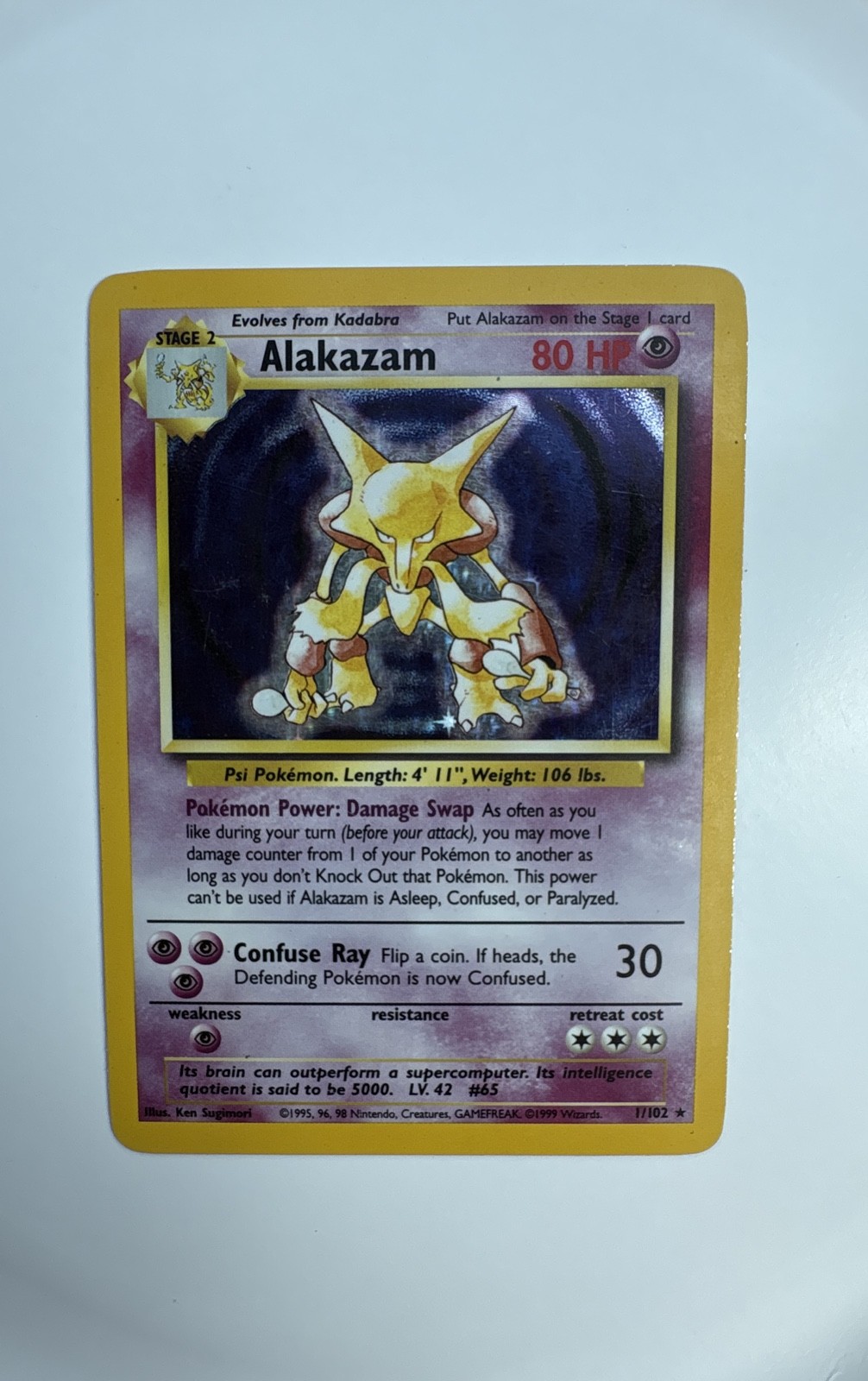 Alakazam 001/102 Base Set Holo