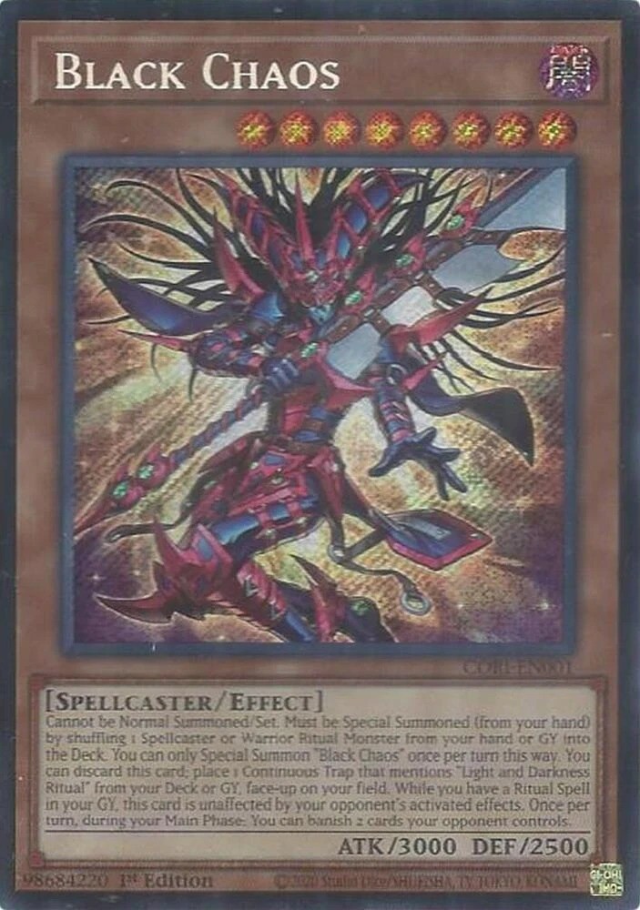 Black Chaos #EN001 Secret Rare NM Yu-Gi-Oh! Chaos Origins