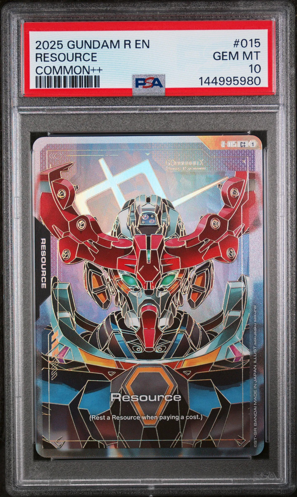 2025 Gundam Resource Resource Common++ PSA 10 #015