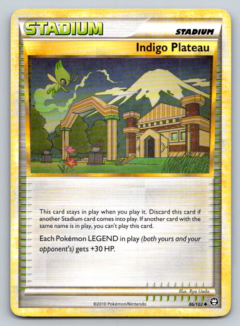 Indigo Plateau 86/102 Uncommon HGSS Triumphant Pokemon Near Mint