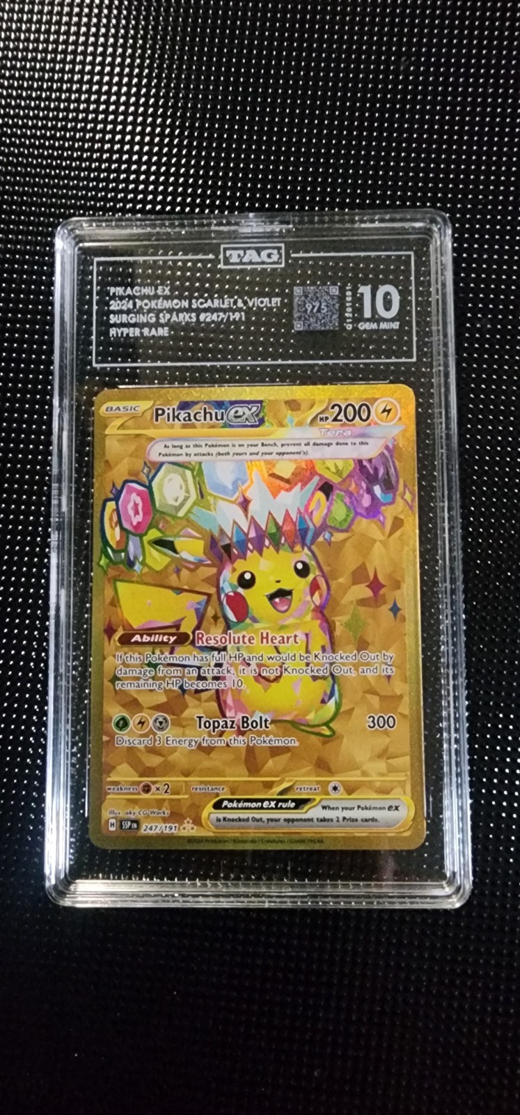 Tag 10 Pikachu EX 247/191 SSP