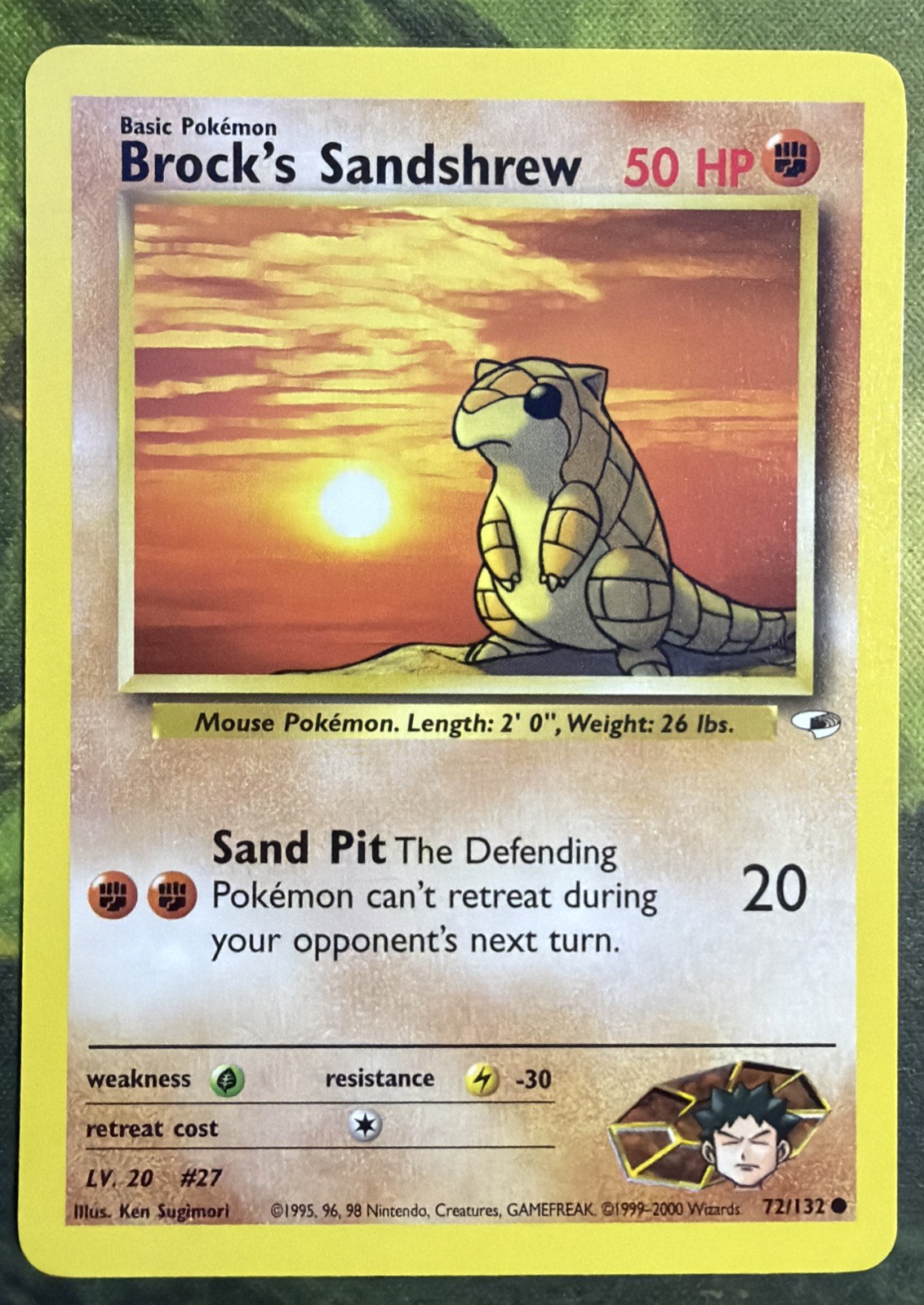 Brock’s Sandshrew 72/132 – Gym Heroes – Near Mint