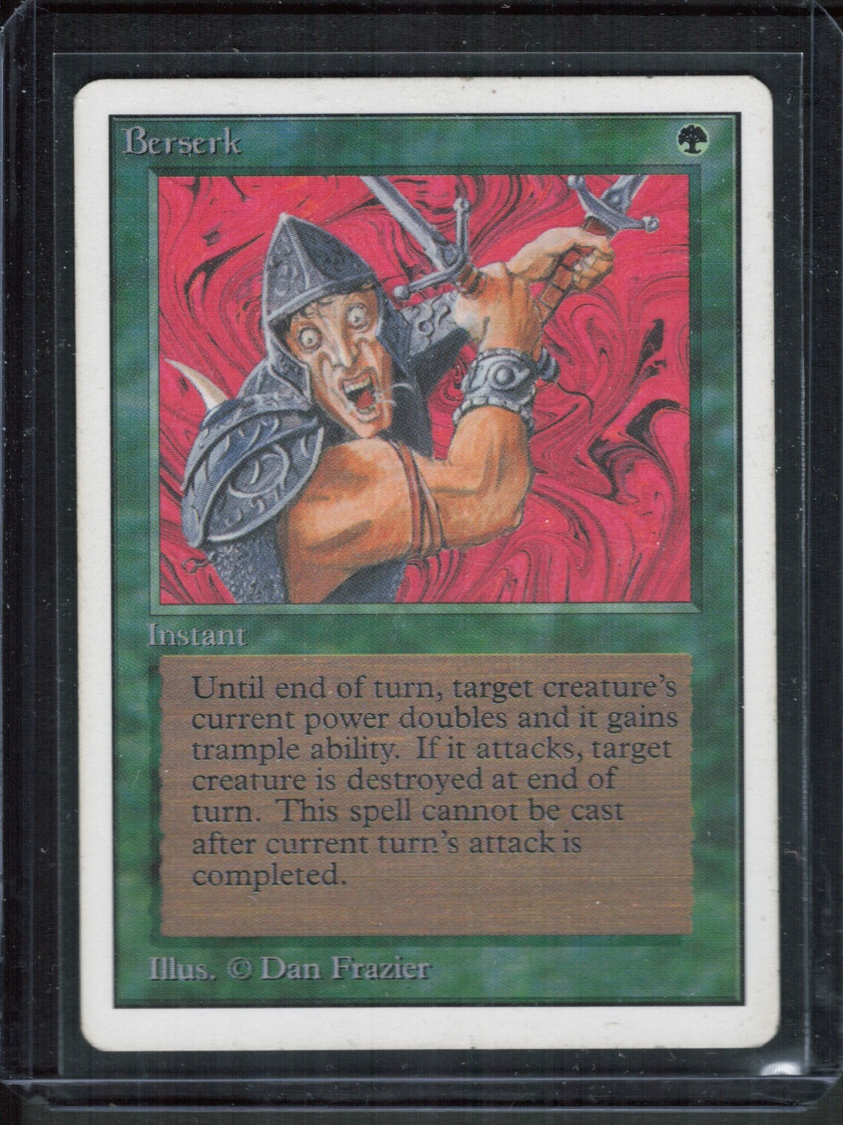 Magic The Gathering MTG – Unlimited Edition 2ED 1993 – #186 Berserk MP x1