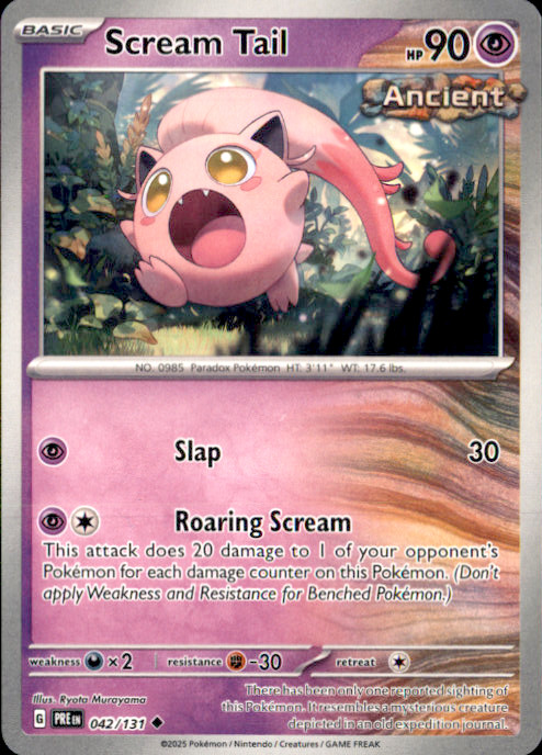 Scream Tail Uncommon SV: Prismatic Evolutions 042/131 NM Ryota Murayama 2025