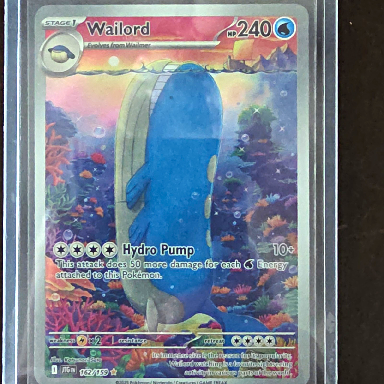 The Pokémon Company Wailord 162/159 Sv09 Journey Together IR Holo EN Stage 1 240