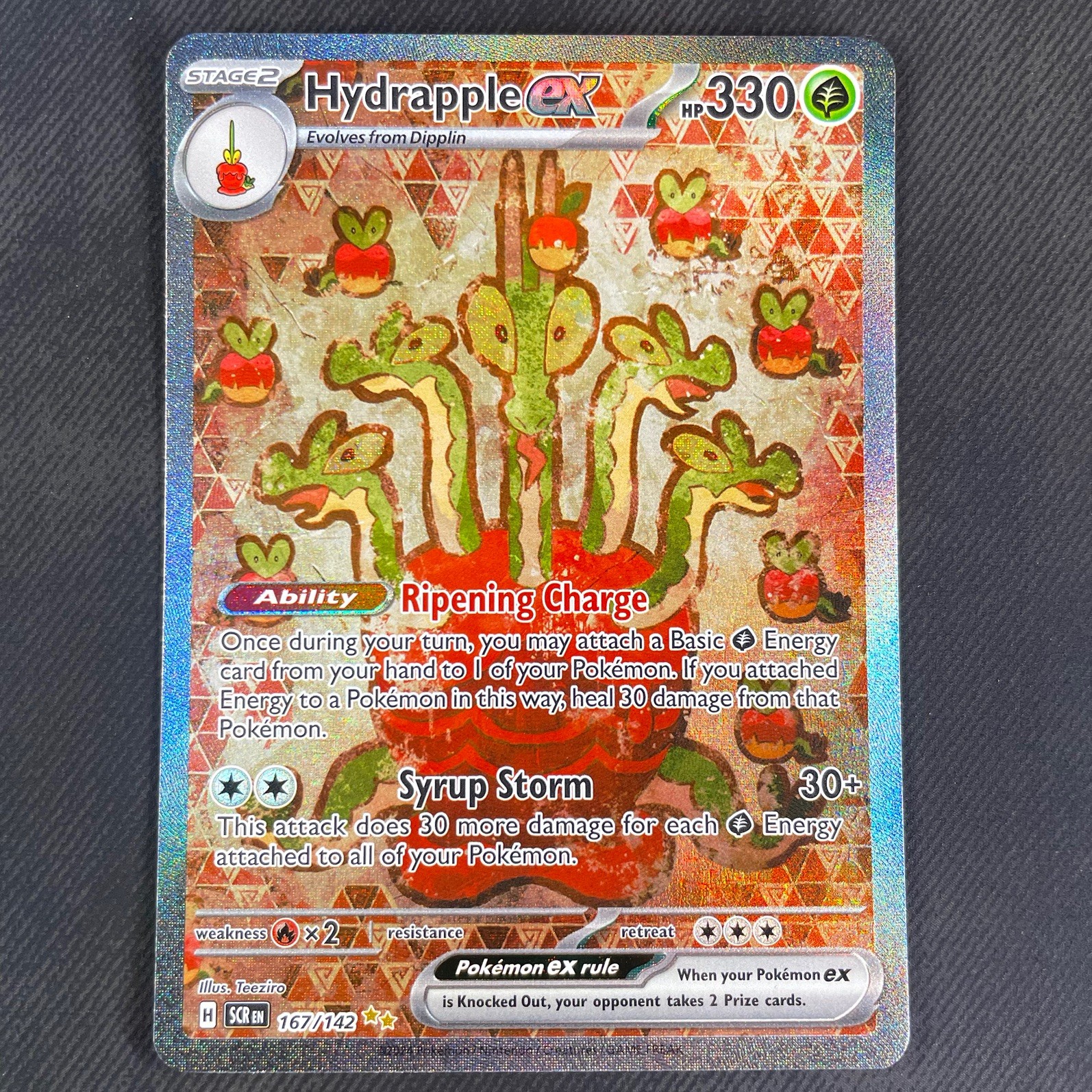 Pokémon TCG Hydrapple EX SIR Stellar Crown 167/142 NM Condition