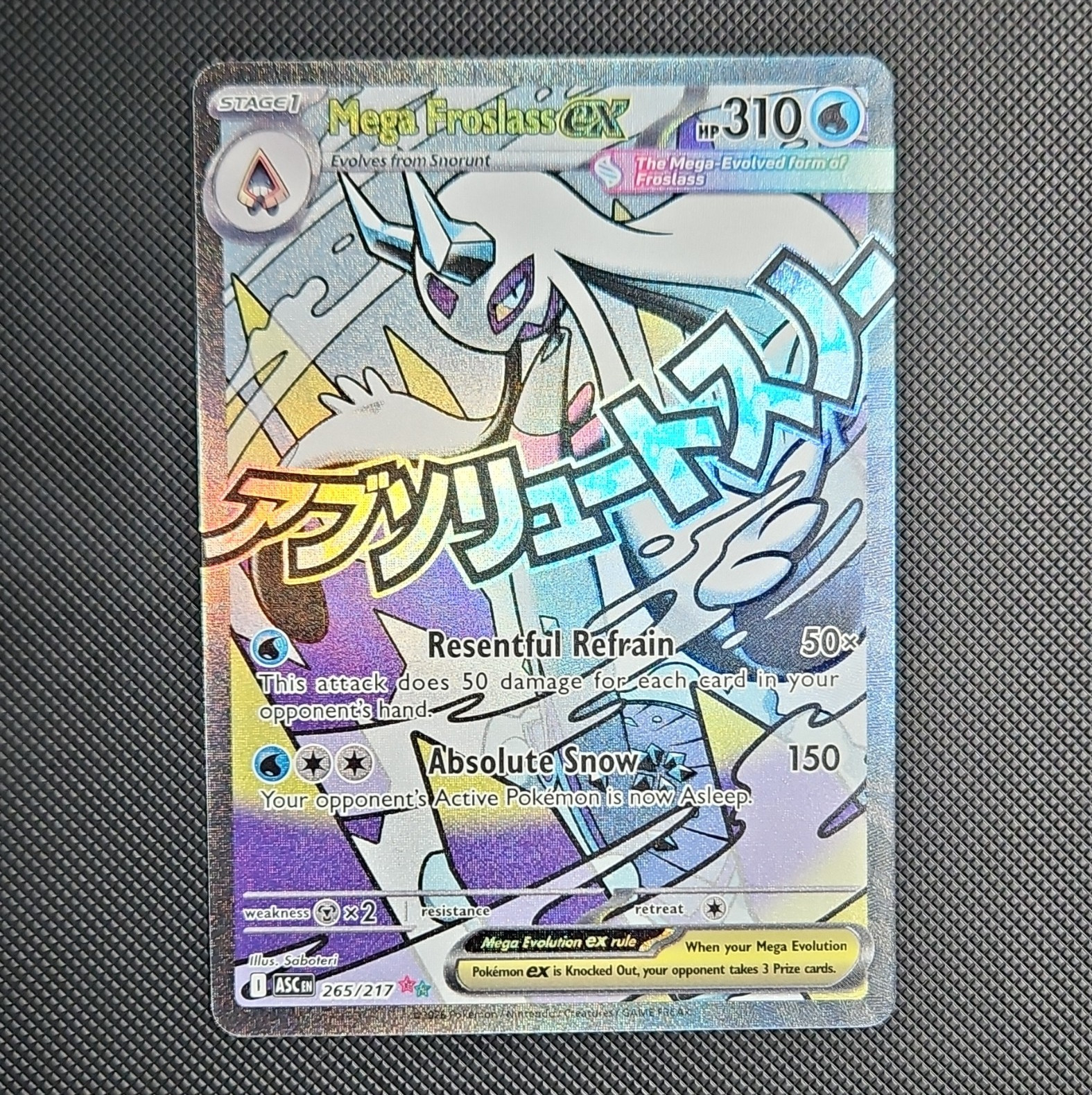 Mega Froslass EX Ascended Heroes 265/217 Mega Attack Rare Holo