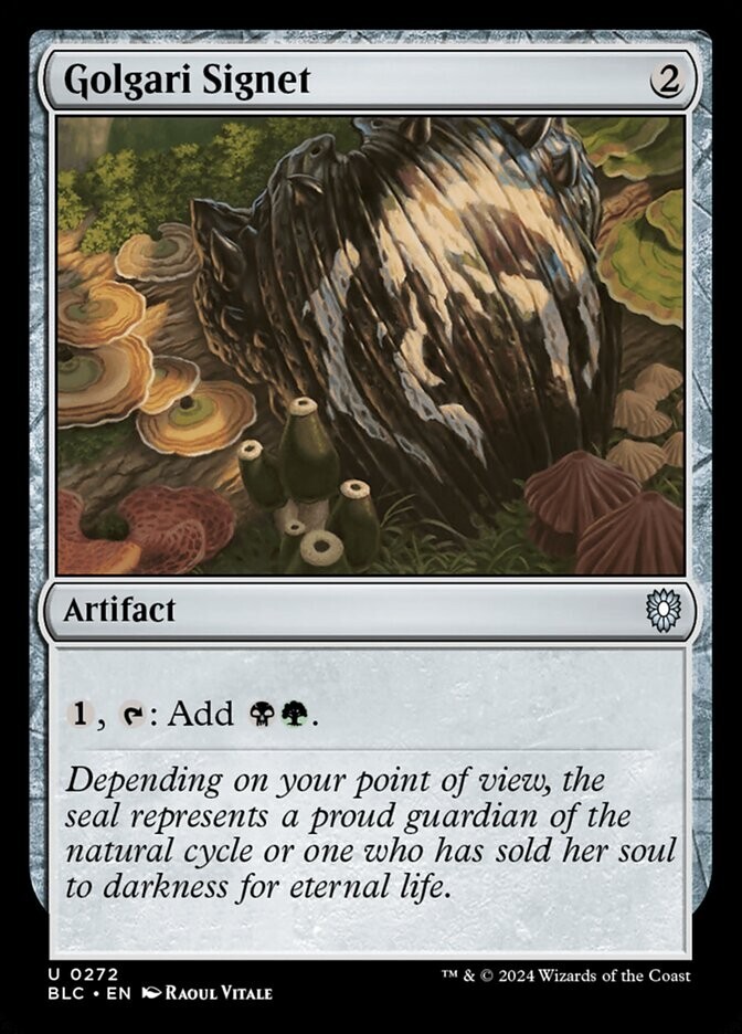 Golgari Signet 0272 Non Foil Uncommon Bloomburrow Commander MTG Near Mint