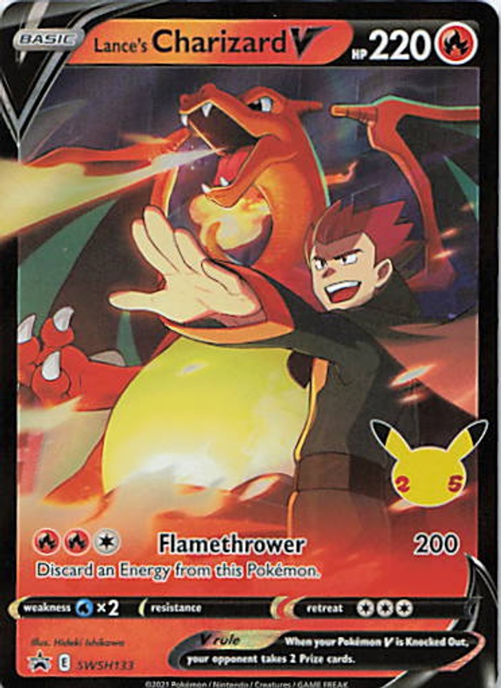 Lance’s Charizard V SWSD Holofoil SWSH133 NM Promo
