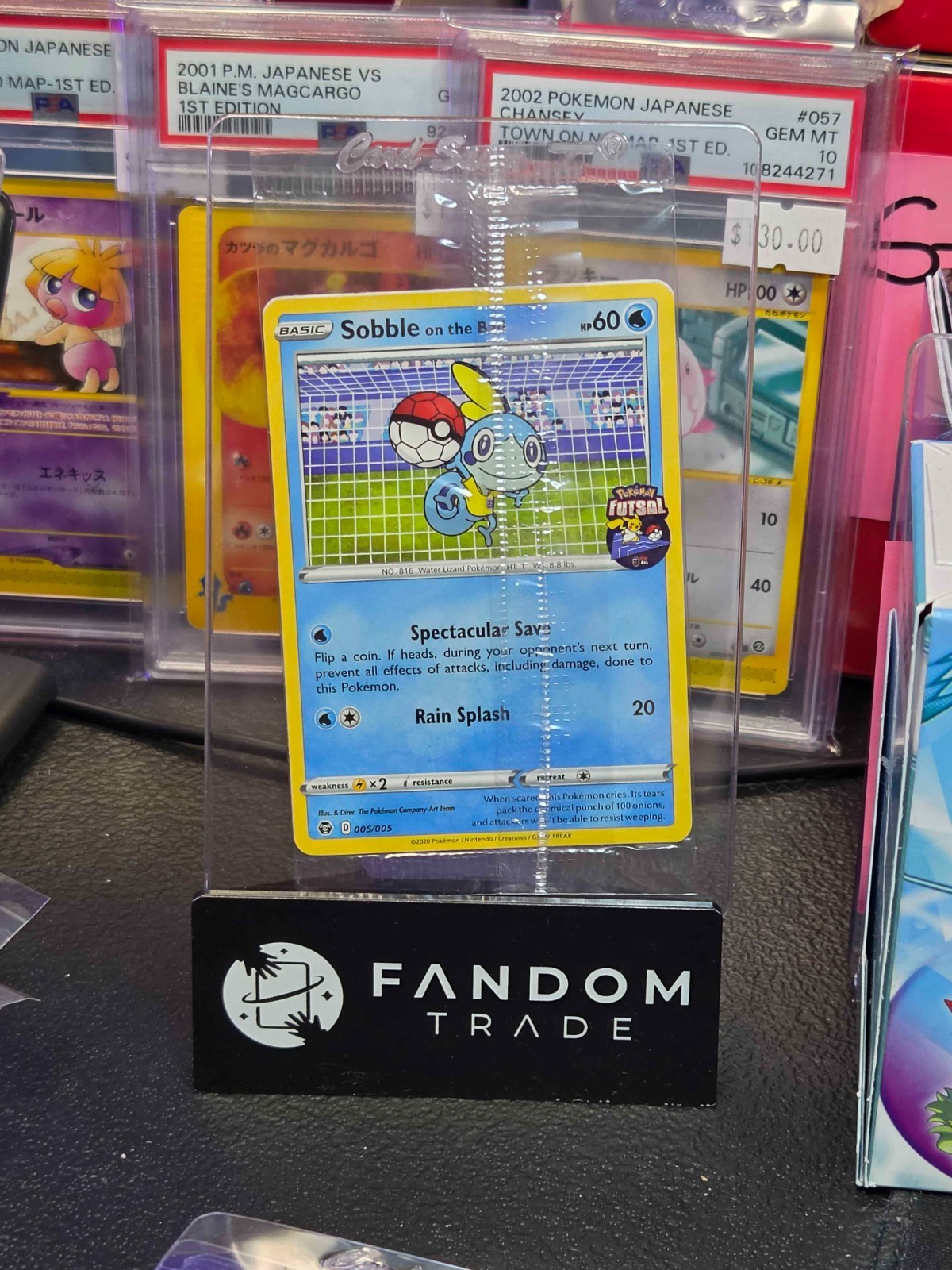 Sealed Pokemon Sobble on the Ball 005/005 UK Exclusive Futsal Promo 2020