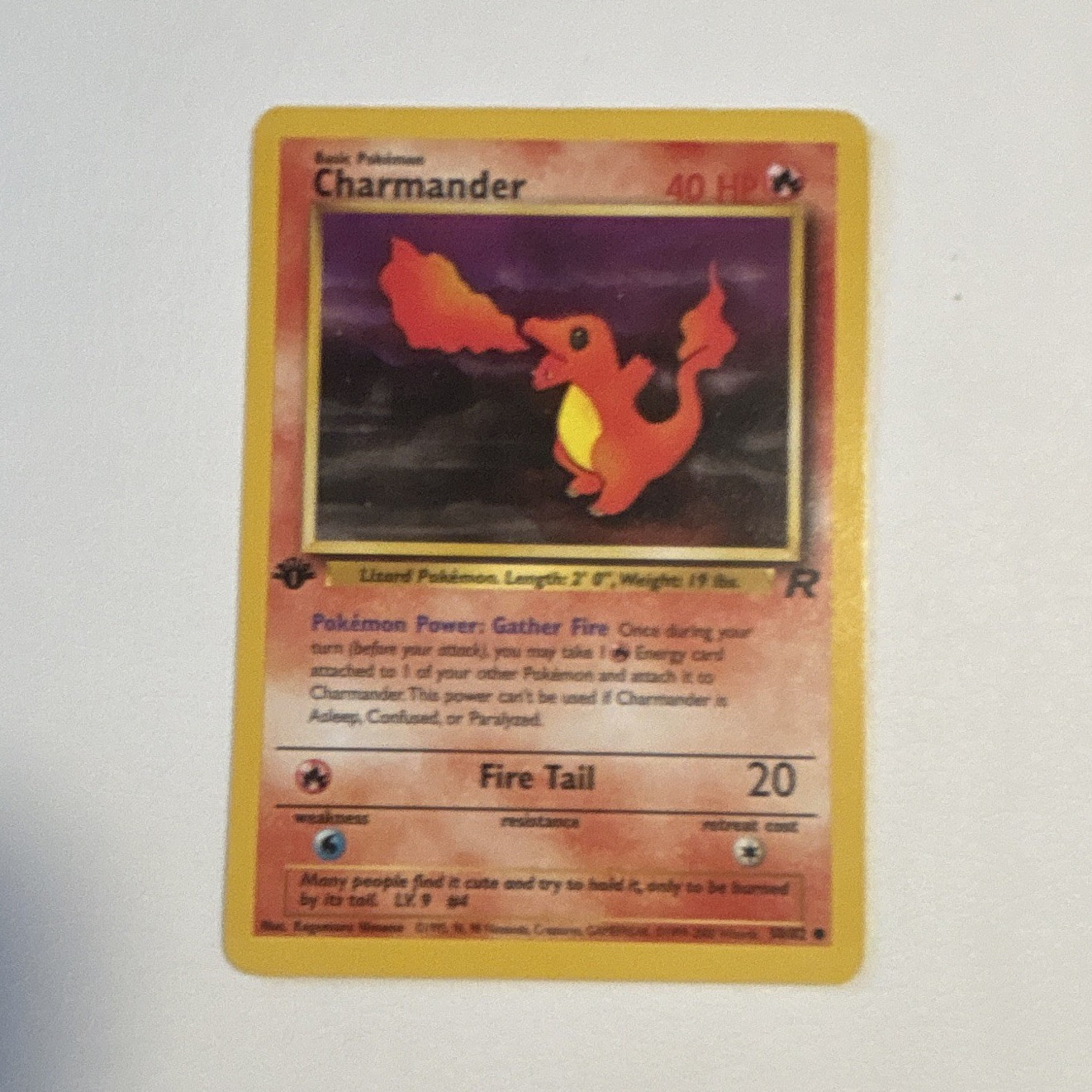 WOTC Charmander 50/82 Team Rocket Common Regular 2000 Pokemon TCG English 40 HP