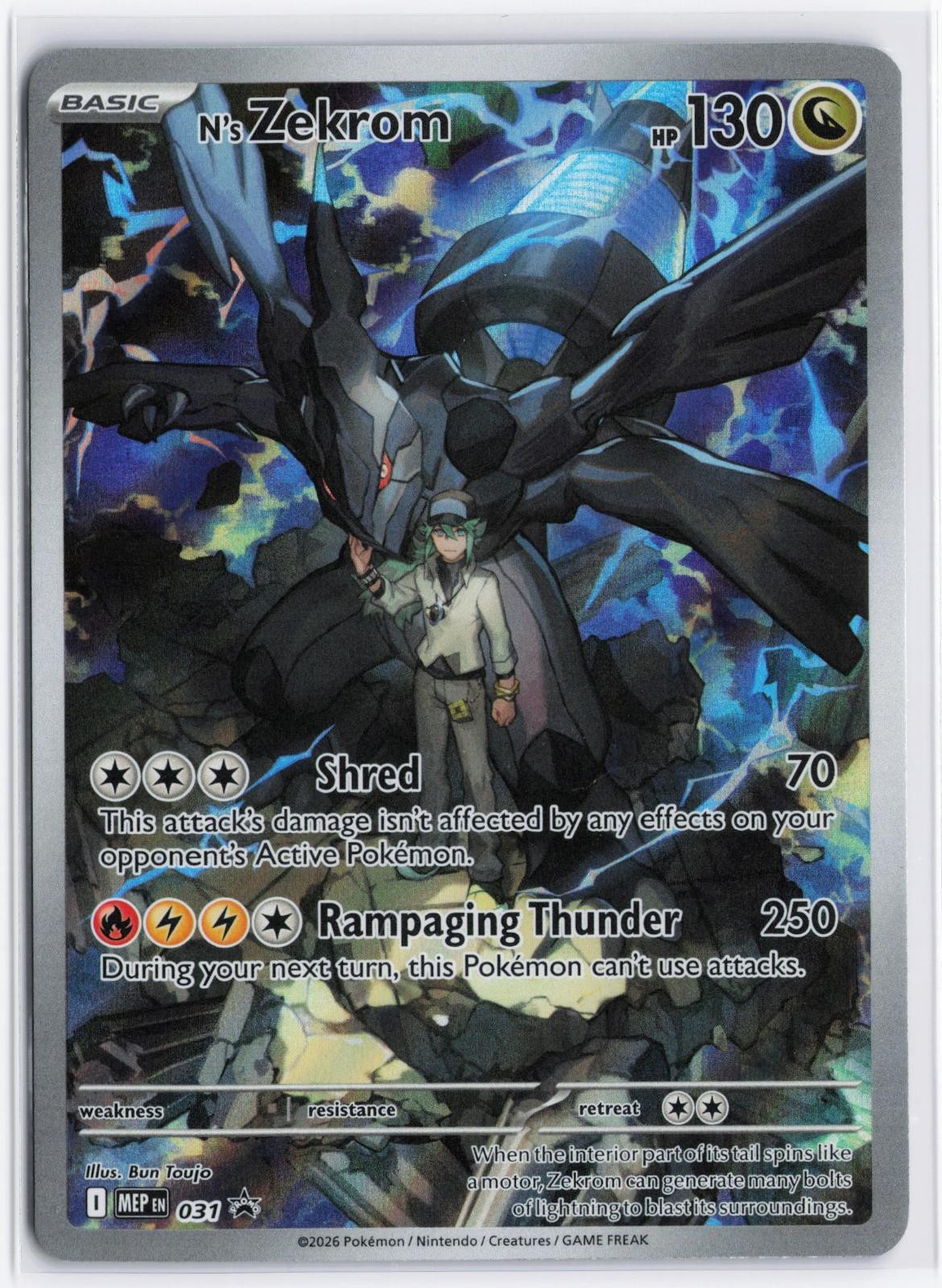 POKEMON TCG N’S ZEKROM ME: MEGA EVOLUTION PROMO 031 HOLO P NM
