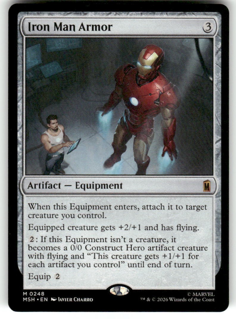 Iron Man Armor 248 Mythic Marvel Super Heroes Magic: The Gathering Near Mint