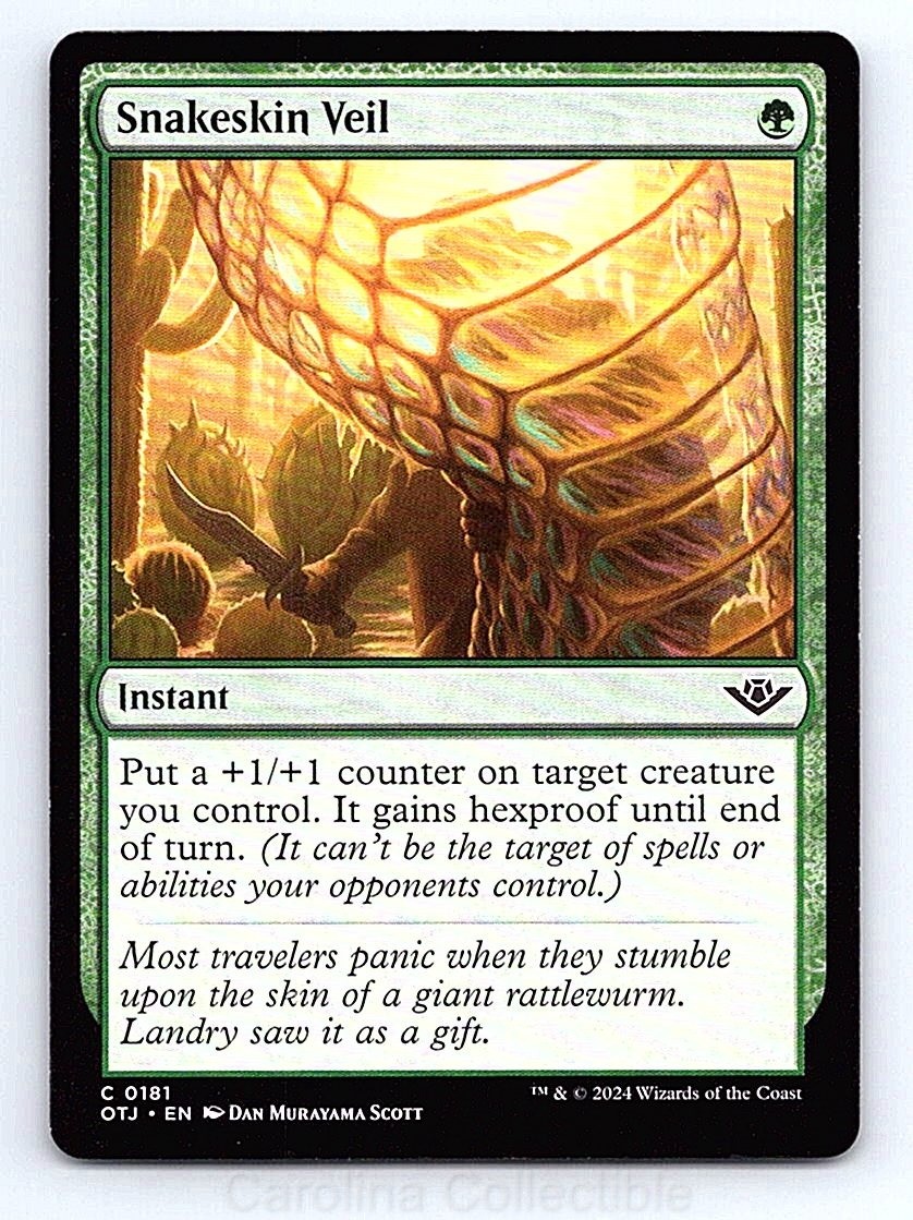 Snakeskin Veil – NM – Outlaws of Thunder Junction 181 Magic: The Gathering