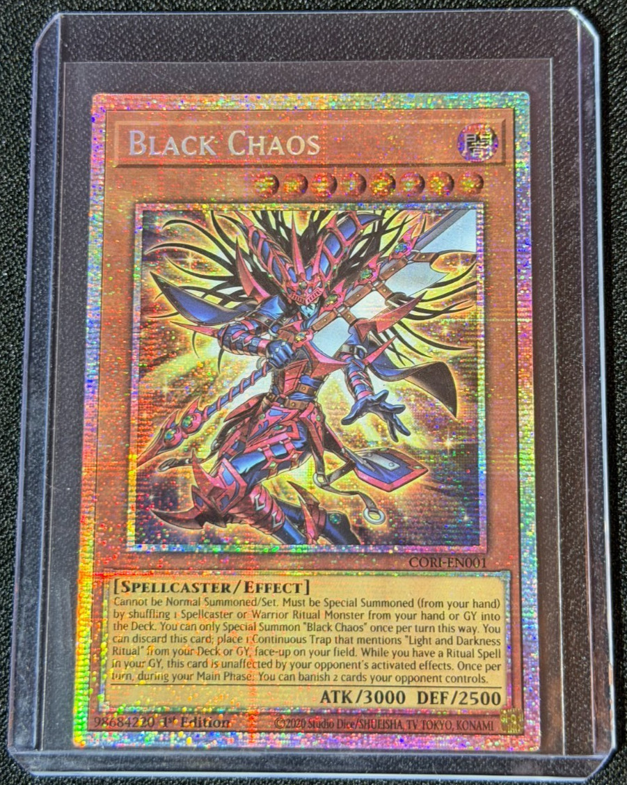 Yu-Gi-Oh! Chaos Origins – Black Chaos 1st Edition CORI-EN001 **Starlight Rare**