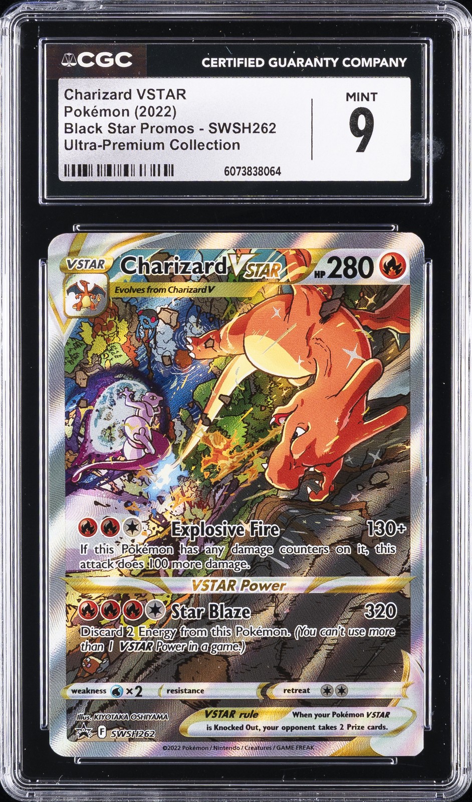 2022 POKEMON BLACK STAR PROMOS ULTRA-PREMIUM COLLECTION CHARIZARD VSTAR CGC 9