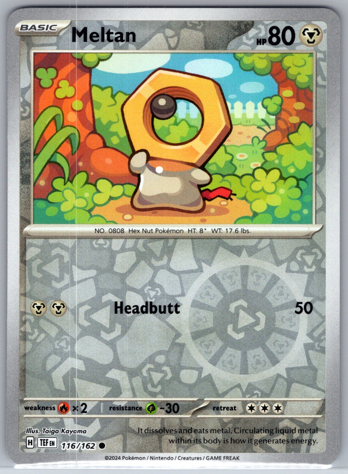 Meltan 116/162 Common Reverse Holo TEF LP