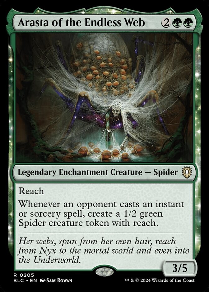 Arasta of the Endless Web 0205 Non Foil Rare Bloomburrow Commander MTG NM