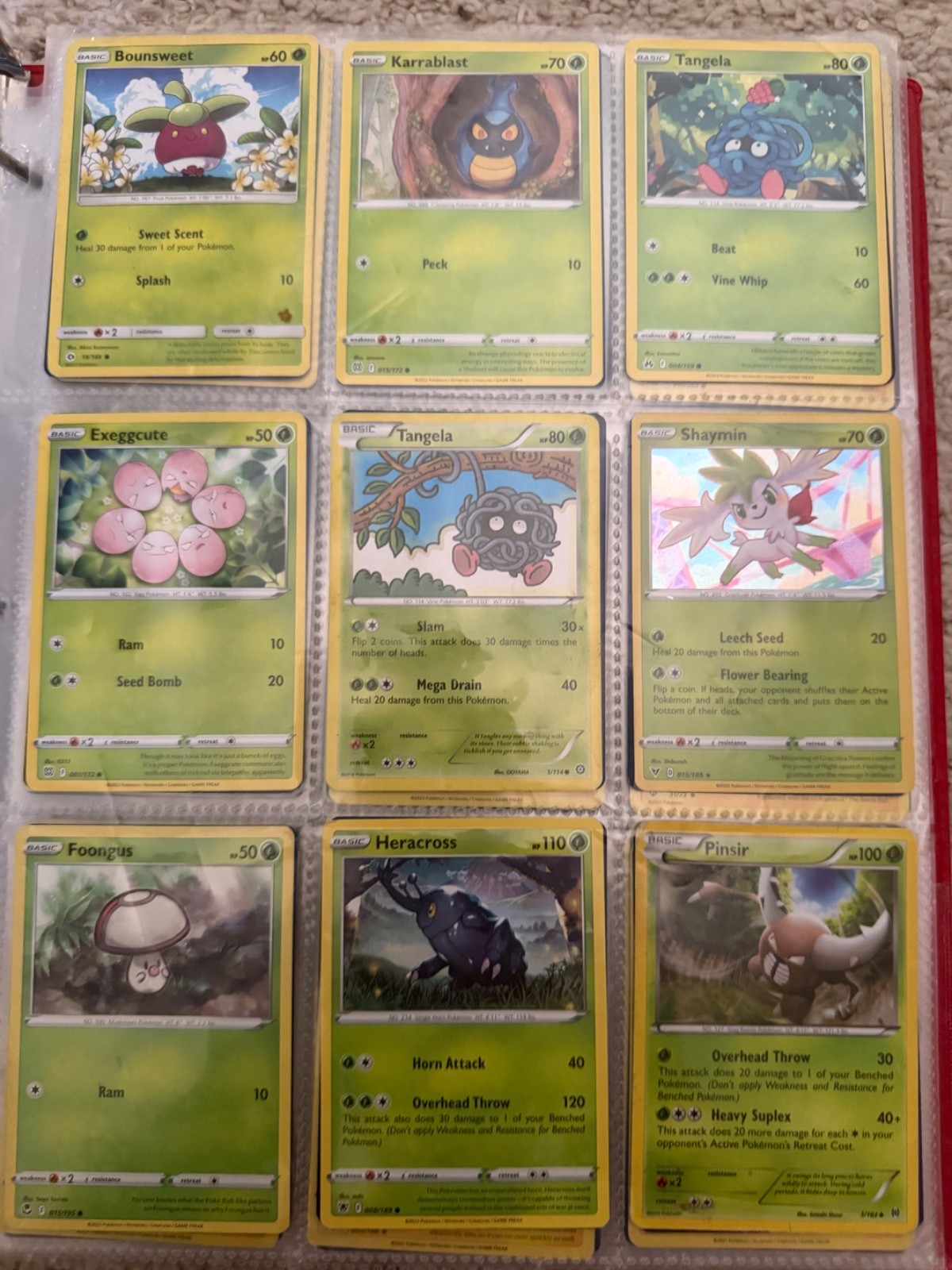 pokemon cards-Fire, grass, electric, poison, fairy, earth, water, dragon, more p