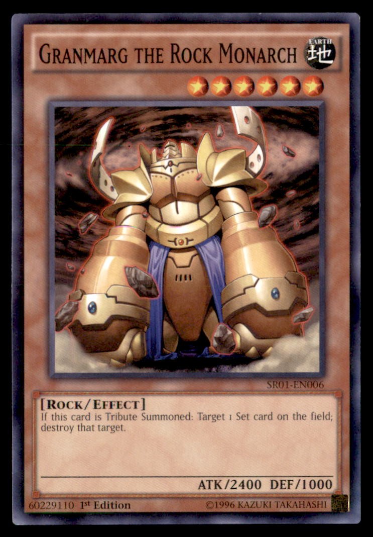 Yu Gi Oh! GRANMARG THE ROCK MONARCH SR01 EN006 SR01 1st Edition Regular