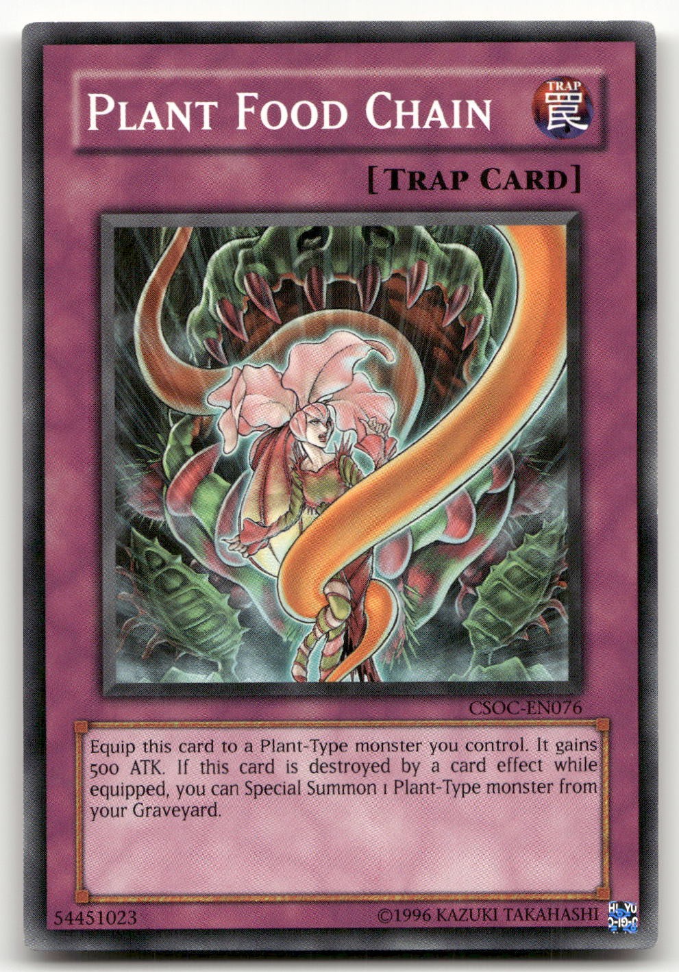 Plant Food Chain #CSOC-EN076 (MP) Crossroads of Chaos CSOC YuGiOh