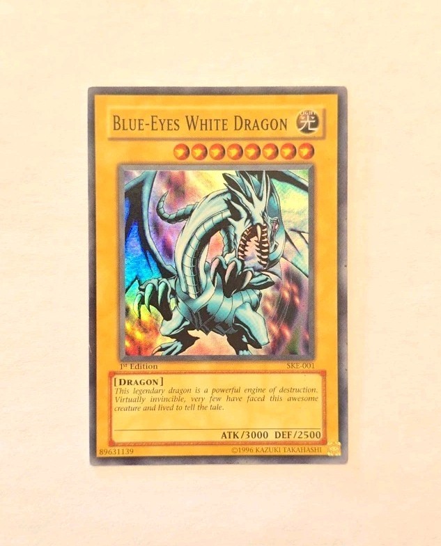 Yugioh Blue-Eyes White Dragon Kaiba Evolution SKE-001 1st Edition Super Rare HP