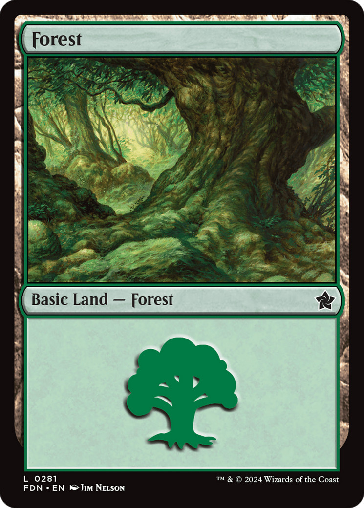 Forest (0281) [Foundations] Magic MTG